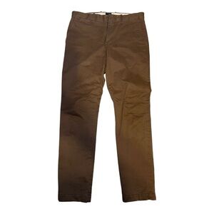 JCREW 770M Straight-fit flannel-lined cabin pant size 31Wx32L color Brown